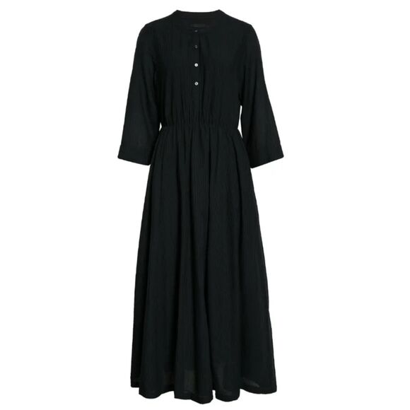Jenni Kayne Seersucker Dress Shirtdress Black Size Small - Picture 4 of 10